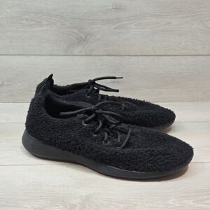 Allbirds Mens Wool Runner Fuzzy Black Athletic Sneakers Shoes Sz 14